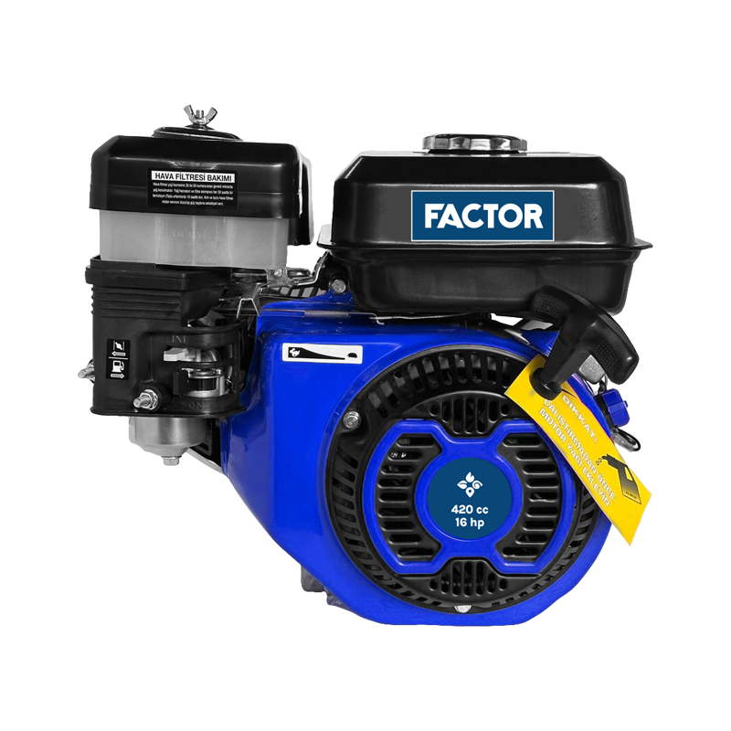Factor 16 Hp Benzinli Motor İpli & Marşlı Kamalı