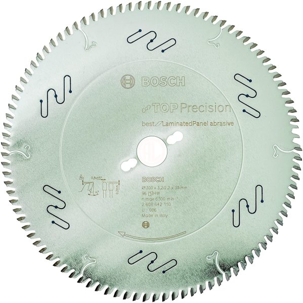 Bosch Daire Testere Bıçağı Best For LaminatedPanel Abrasive 300x30 mm 96 Diş - 2608642110