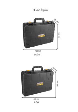 Asrın Plastik Safari Case Su Geçirmez Çanta Süngerli (Sf-450S)