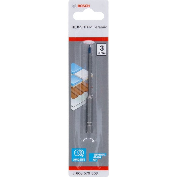 Bosch Fayans Matkap Ucu CYL-9 HEX-9 HardCeramic Altıgen Şaft 3x70 mm - 2608579503