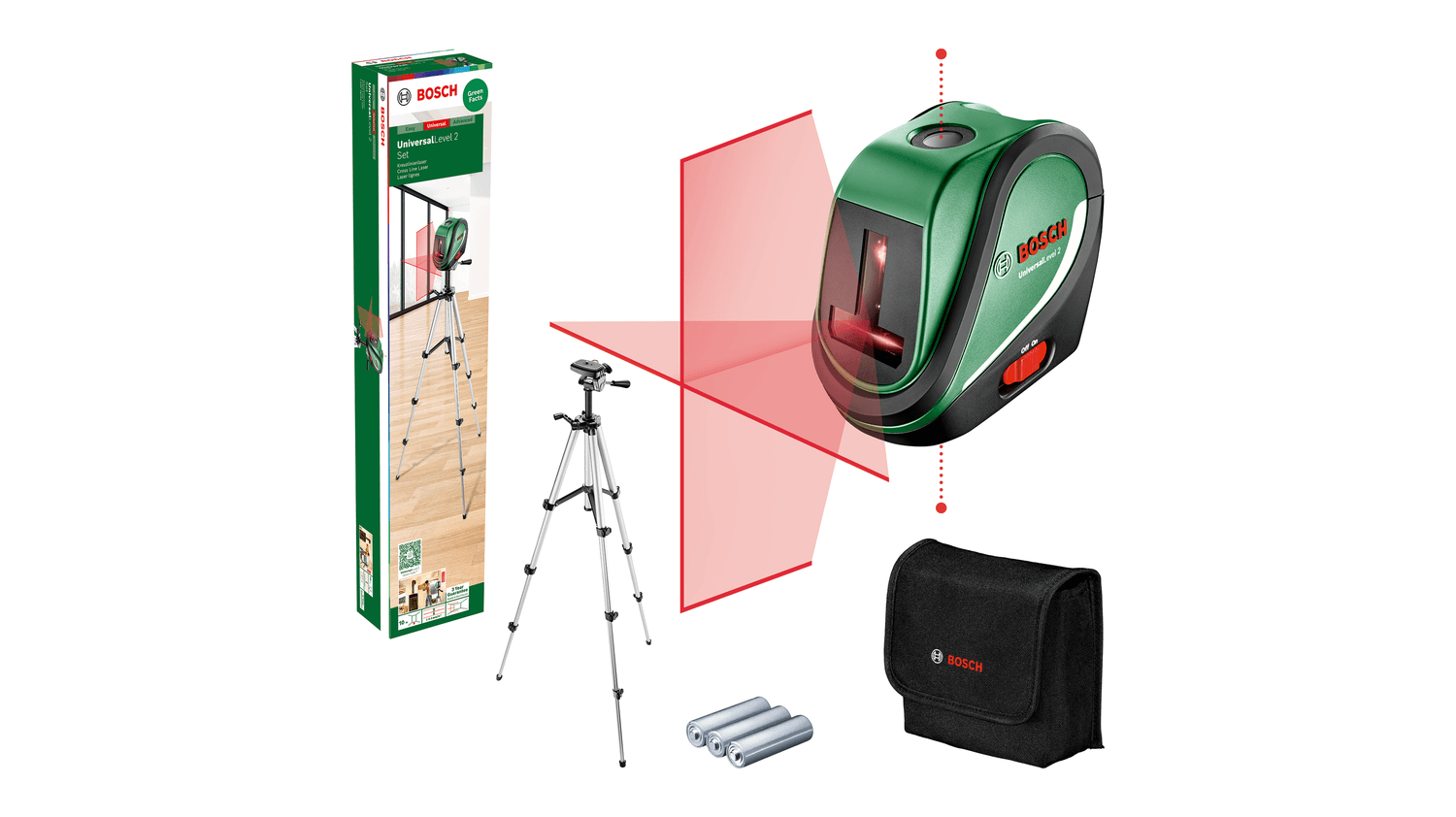 Bosch Çizgi Hizalama Lazeri Universal Level 2 Set - 0603663803