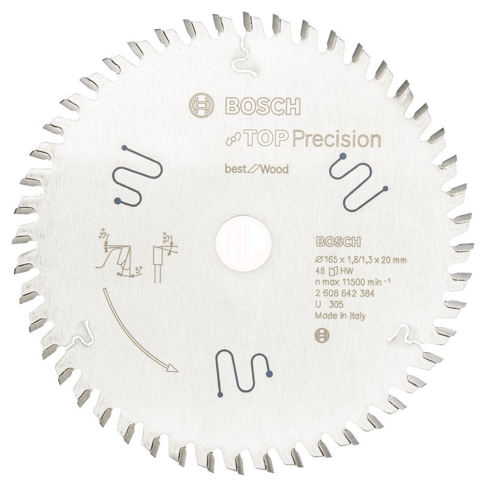 Bosch Daire Testere Bıçağı Best For Wood 165x20 mm 48 Diş - 2608642384