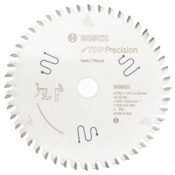 Bosch Daire Testere Bıçağı Best For Wood 165x20 mm 48 Diş - 2608642384