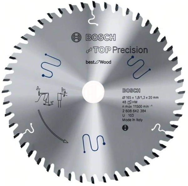 Bosch Daire Testere Bıçağı Best For Wood 165x20 mm 48 Diş - 2608642384