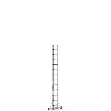 Çağsan İki Parçalı Sürgülü Alüminyum Merdiven 2x12 Basamaklı - TS7