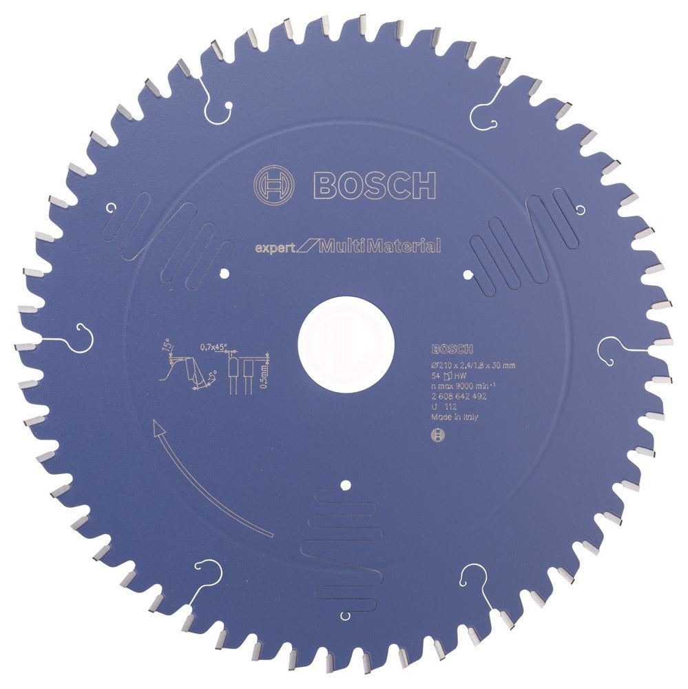 Bosch Daire Testere Bıçağı Expert For MultiMaterial 210x30 mm 54 Diş - 2608642492