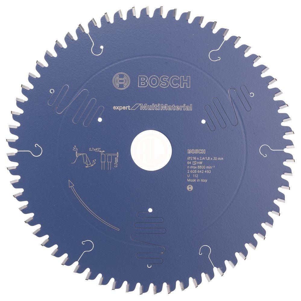 Bosch Daire Testere Bıçağı Expert For MultiMaterial 216x30 mm 64 Diş - 2608642493