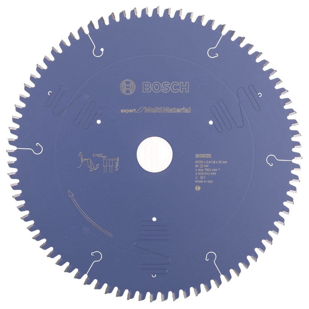 Bosch Daire Testere Bıçağı Expert For MultiMaterial 250x30 mm 80 Diş - 2608642494