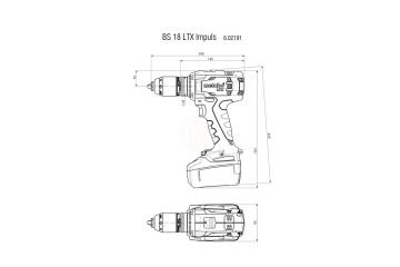Metabo Akülü Vidalama Matkabı BS 18 LTX IMPULS (2 x 4,0 Ah Akü)
