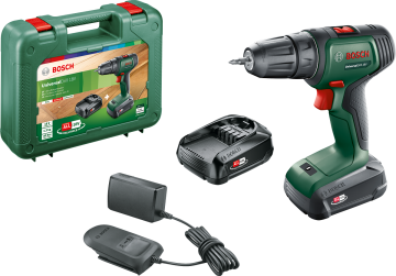 Bosch Akülü Vidalama Matkabı UniversalDrill 18 (2 x 1,5 Ah Akü) - 06039D4002