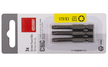 Ceta Form 3 Parça 1/4 İnç Torx Bits Uç T15 X 50 Mm / Kartlı