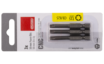 Ceta Form 3 Parça 1/4 İnç Torx Bits Uç T20 X 50 Mm / Kartlı