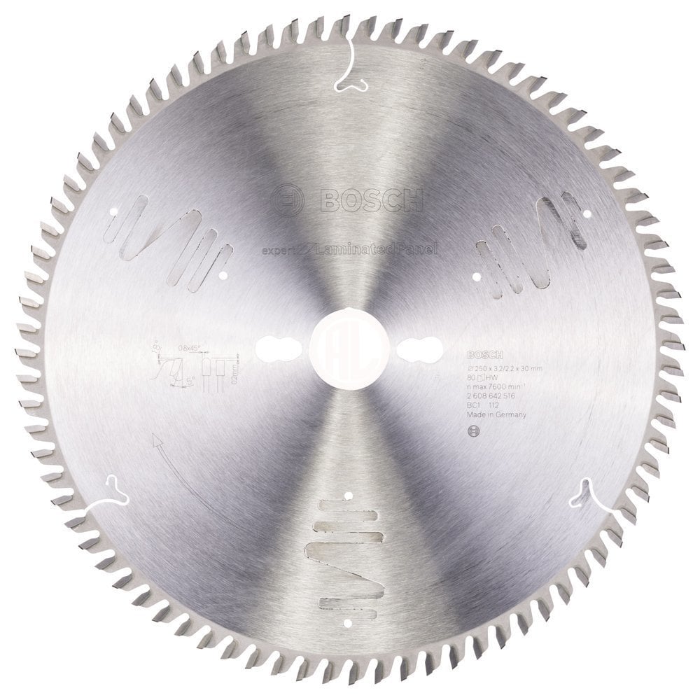 Bosch Daire Testere Bıçağı Expert For LaminatedPanel 250x30 mm 80 Diş - 2608642516