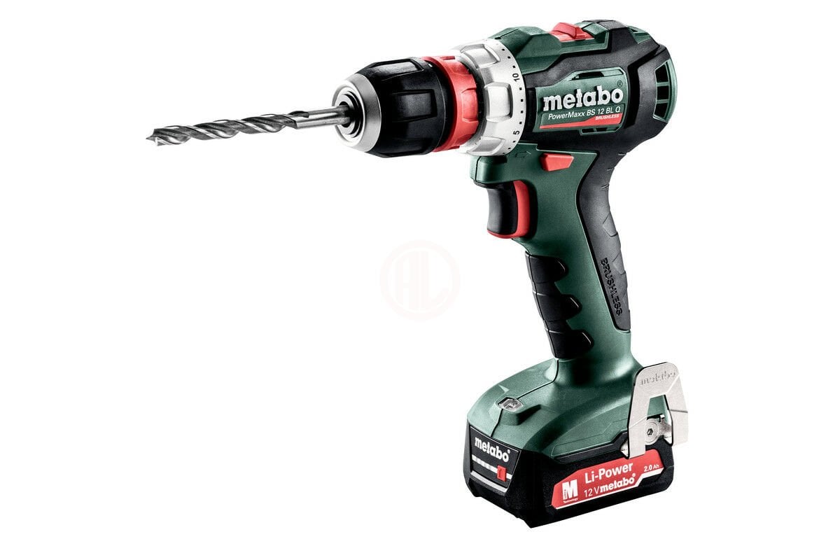 Metabo Akülü Vidalama Matkabı PowerMaxx BS 12 BL Q (2 x 2,0 Ah Akü)
