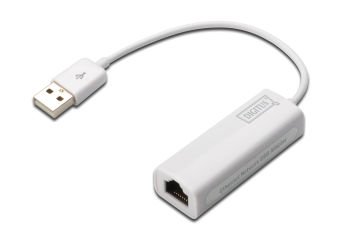 Assmann Digitus Usb 2.0 Fast Ethernet Adaptörü, 1 X 10/100 Rj45 Dişi, Usb-A Erkek