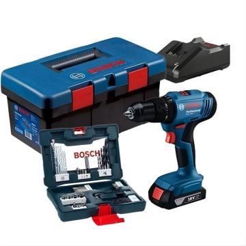 Bosch GSB 183-Li Akülü Darbeli Matkap + Takım Çantası ve 41 Parça Aksesuar Seti