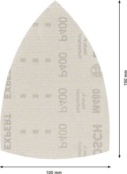 Bosch Ağ Zımpara Expert M480 100x150 mm 400 Kum (10 Adet) - 2608900733