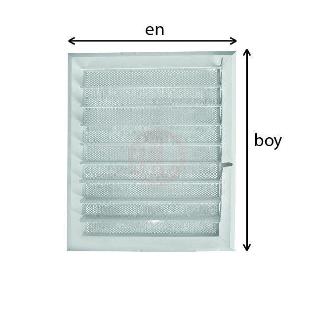 Alüminyum Özel Ölçü Menfez En/Boy 25 cm - 100 cm
