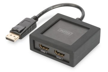 Assmann Digitus 2 Port 4K Displayport (Dp) Hdmı Çoklayıcı, Ultrahd/4K2K/30Hz, 4096 X 2160P Digitus 4K Displayport - Hdmı Splitter, 1X2