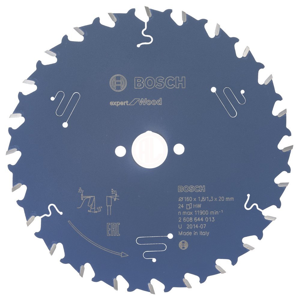 Bosch Daire Testere Bıçağı Expert For Wood 160x20 mm 24 Diş (1,8/1,3 mm) - 2608644013
