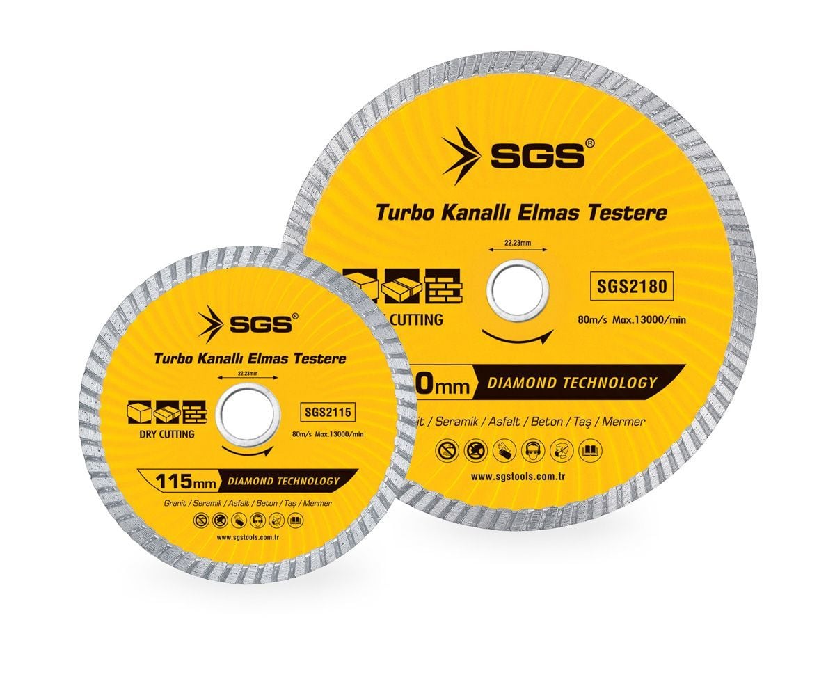 SGS 2115 Turbo Kanallı Elmas Testere (115Mm)
