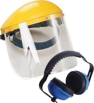 Maxsafety Yüz Koruyucu Siperlik Ve Kulaklık Seti 25 Db 8''X12'' - MAXSEBB913-004