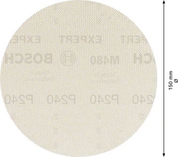 Bosch Ağ Zımpara Expert M480 Ø150 mm 240 Kum (5 Adet) - 2608900695
