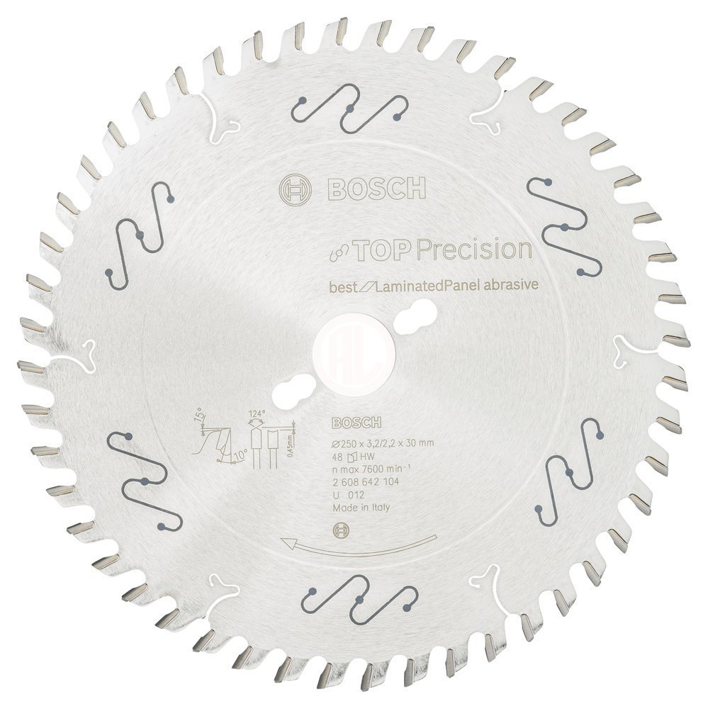 Bosch Daire Testere Bıçağı Best For LaminatedPanel Abrasive 250x30 mm 48 Diş - 2608642104