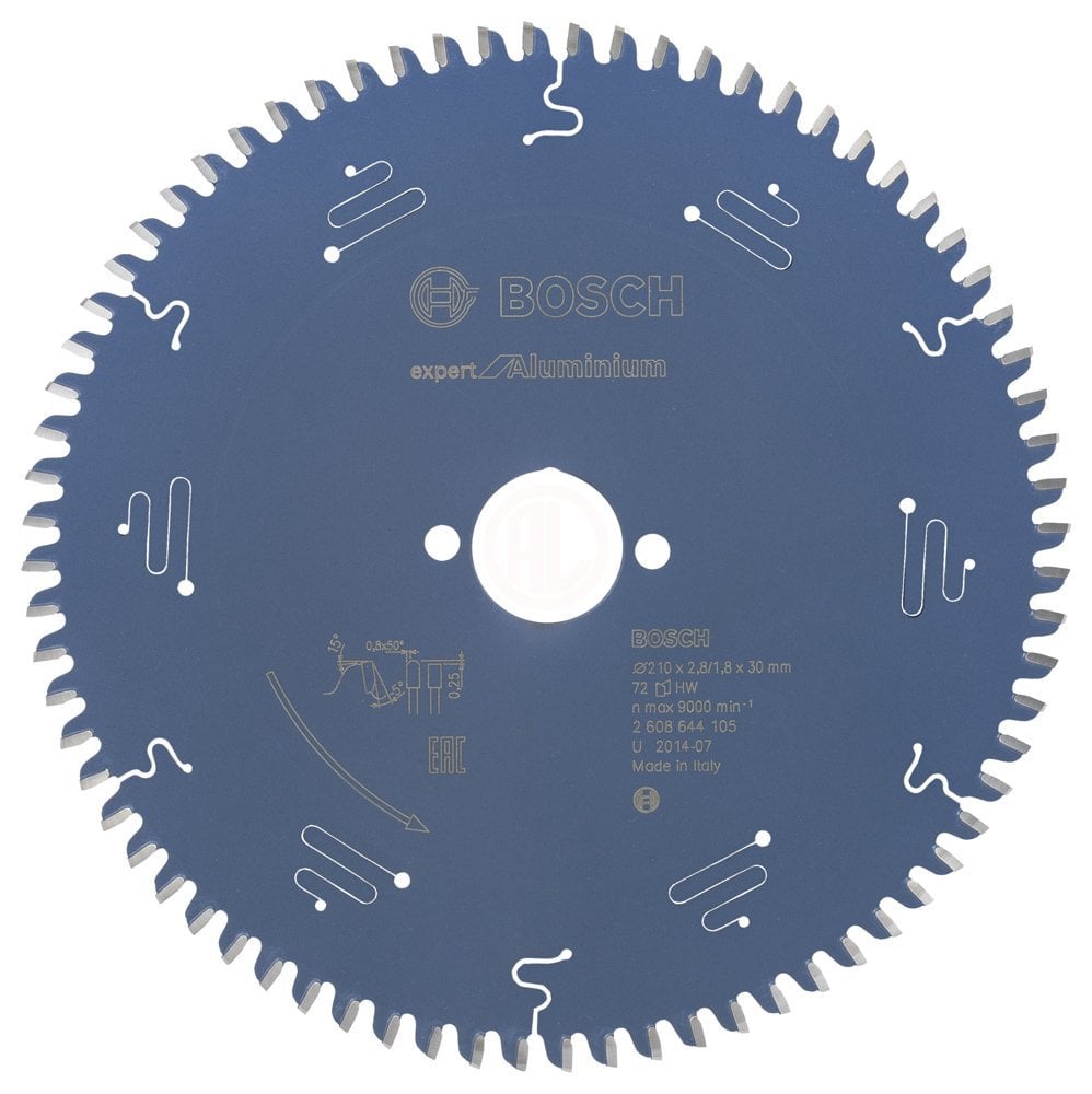 Bosch Daire Testere Bıçağı Expert For Aluminium 210x30 mm 72 Diş - 2608644105