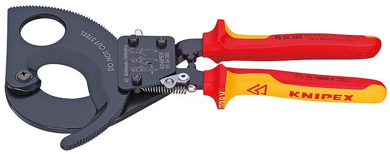 Knipex 95 36 CIRCIR MEKANİZMALI KABLO MAKASI 280 MM - KNI9536280