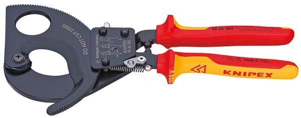 Knipex 95 36 CIRCIR MEKANİZMALI KABLO MAKASI 280 MM - KNI9536280