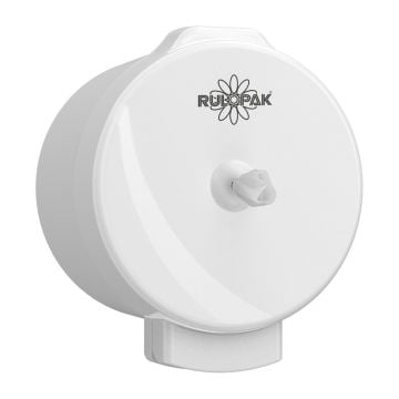 Rulopak Modern Cimri İçten Çekmeli Tuvalet Kağıdı Dispenseri Beyaz