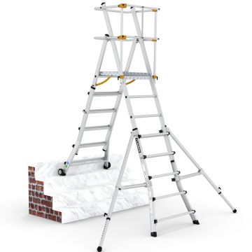 Çağsan TelePro Teleskopik Çalışma Platformu 5+1 Basamaklı - TP200