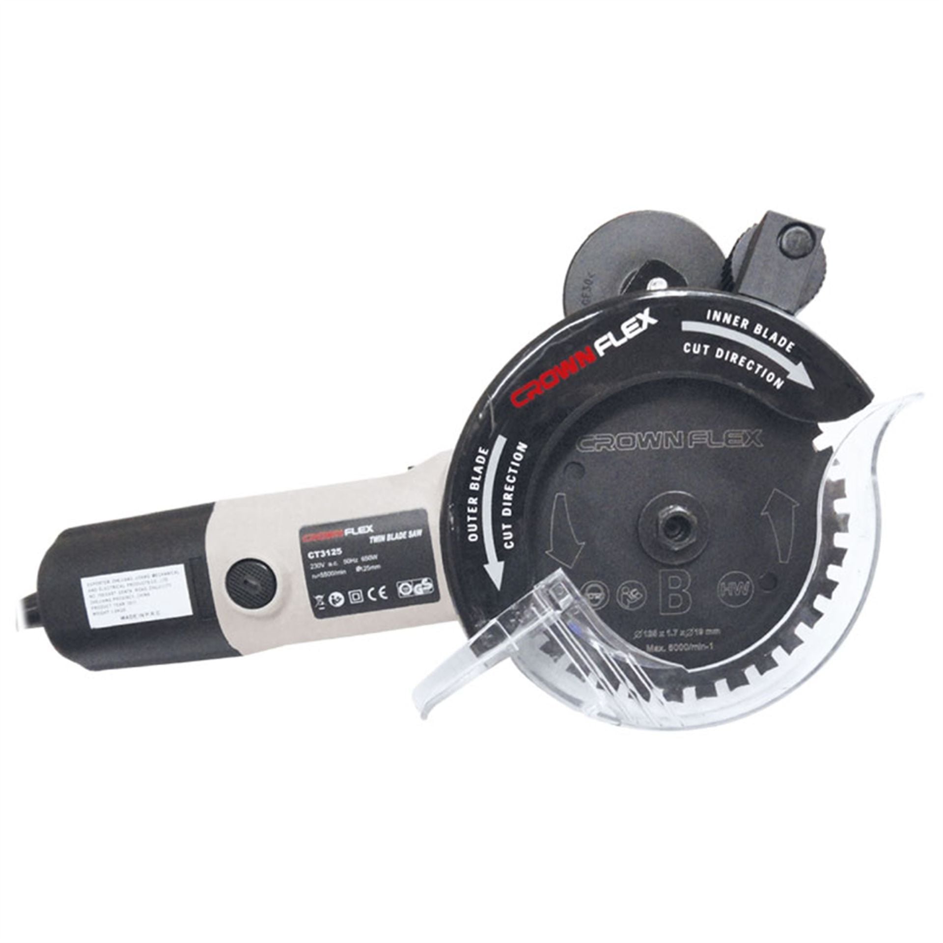 Crownflex Ct-3125 125Mm Çift Bıçaklı Kesici (Dual Saw) - CT013125