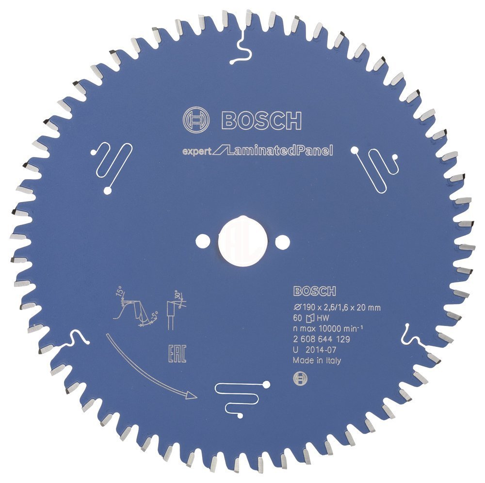 Bosch Daire Testere Bıçağı Expert For LaminatedPanel 190x20 mm 60 Diş - 2608644129