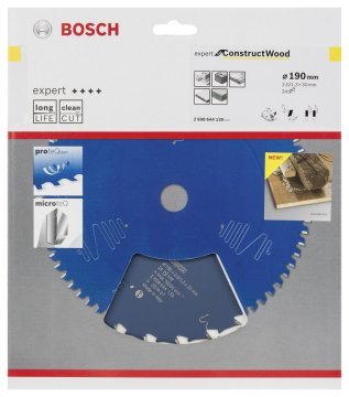 Bosch Daire Testere Bıçağı Expert For ConstructWood 190x30 mm 24 Diş - 2608644139