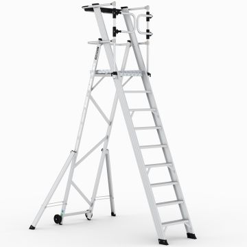 Çağsan Katlanır Platformlu Merdiven 8+1 Basamaklı - KPN8