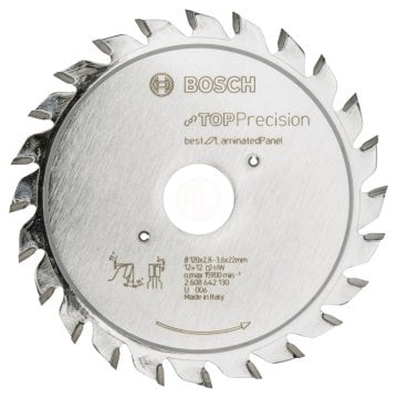 Bosch Daire Testere Bıçağı Best For LaminatedPanel 120x22 mm 12+12 Diş - 2608642130