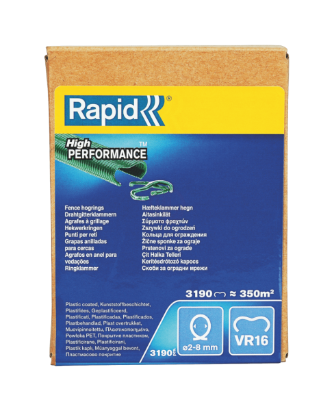 Rapid VR16 3.19m Tel Örgü Hog Halka Tel Yeşl Pet Coated - 40108809