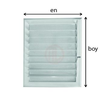 Alüminyum Özel Ölçü Menfez En/Boy 30 cm - 50 cm