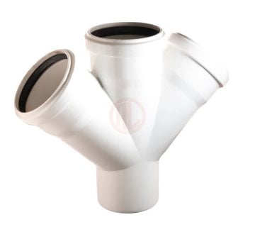 Plastherm PVC Çift Çatal (Tip 1 - 45°) 110x75 mm - PV071100200