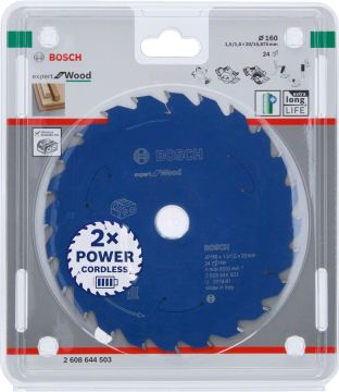 Bosch Daire Testere Bıçağı Expert For Wood 160x20 mm 24 Diş (1,5/1,0 mm) - 2608644503