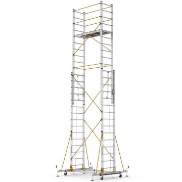 Çağsan Telesafe İki Parçalı Alüminyum İskele 2x15 Basamaklı - S008_XL_FP