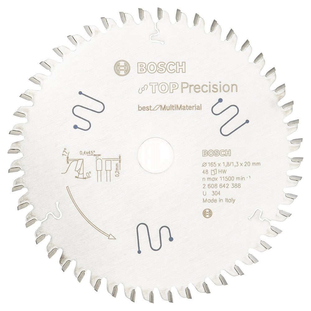 Bosch Daire Testere Bıçağı Best For MultiMaterial 165x20 mm 48 Diş - 2608642388