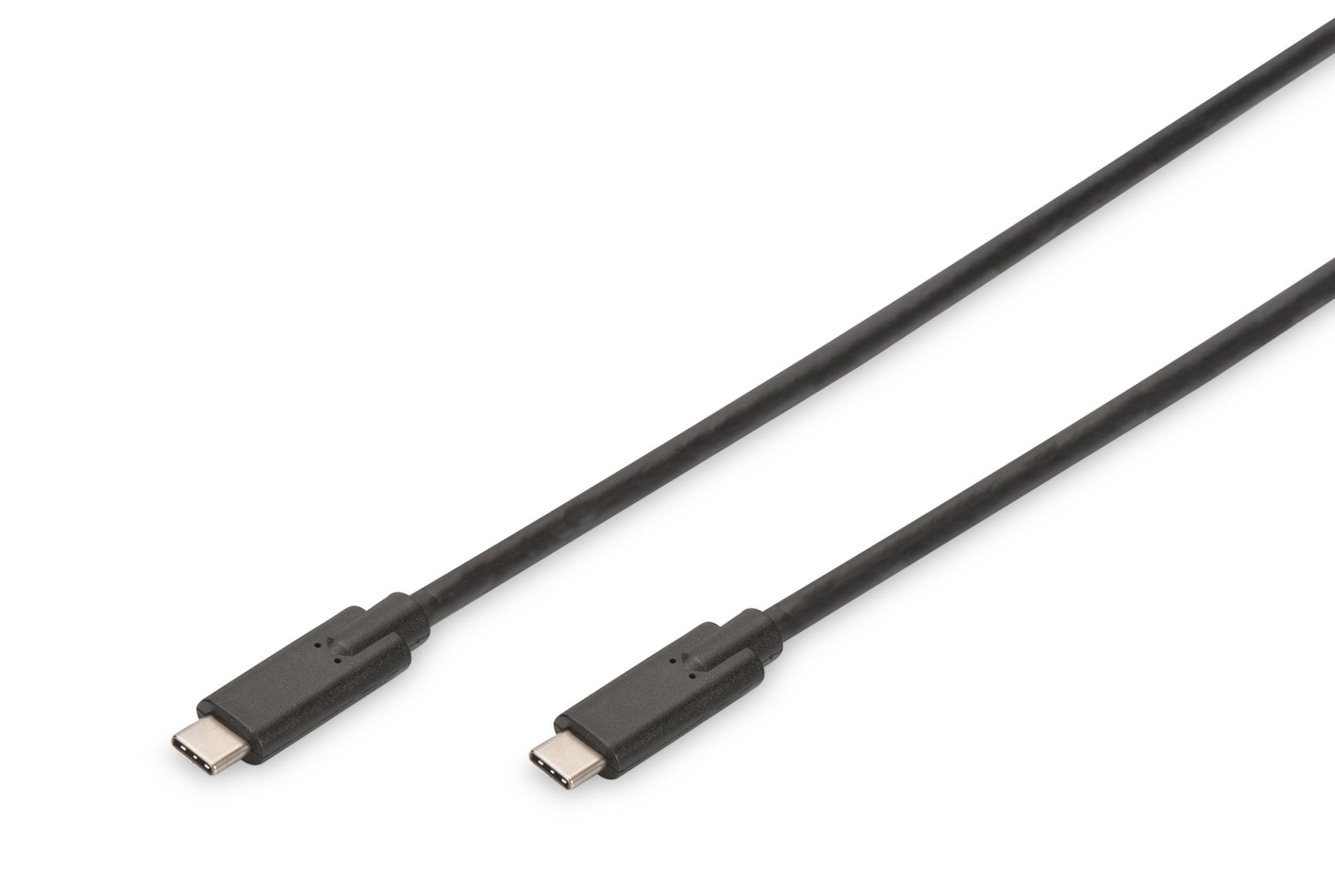 Assmann Usb Tip C (Usb 3.1) Bağlantı Kablosu, Tip C Erkek Tip C Erkek, 1 Mt, Gen2, 5A, 10Gb, Ce, Siyah Renk