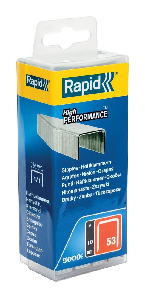 Rapid Zımba Teli 53 Serisi Galvaniz 10 mm (1 Paket/5000 Adet) (Plastik Kutu) - 40303085