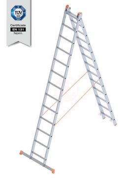 Saraylı A Tipi Endüstriyel Merdiven Sürgülü 2x13 Basamaklı 710 Cm