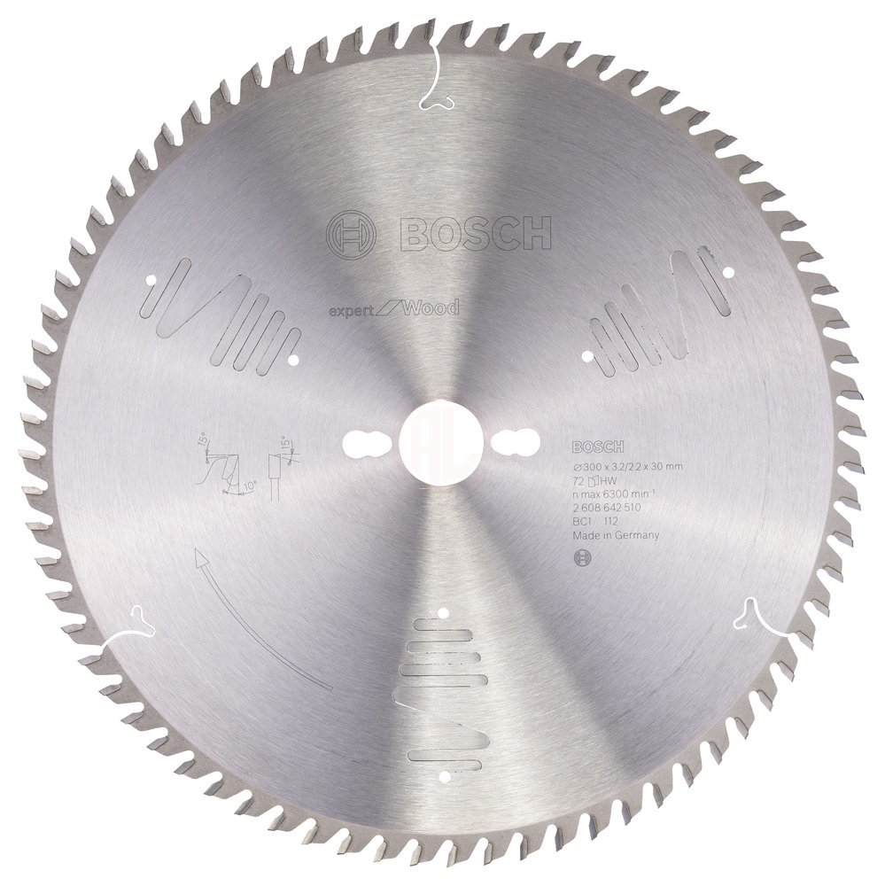 Bosch Daire Testere Bıçağı Expert For Wood 300x30 mm 72 Diş (3,2/2,2 mm) - 2608642510