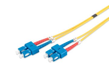 Assmann Digitus Sc-Sc Fiber Optik Patch Kablo, 5 Mt, Singlemode, Duplex, 09/125