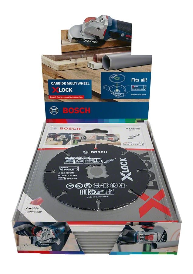 Bosch X-Lock Çok Amaçlı Kesme Diski Carbide Multi Wheel 115x22,23 mm (10 Adet) - 2608619368